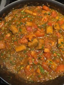 Image of tomato tofu stir fry