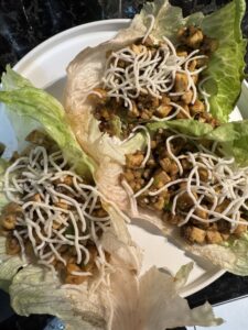 Image of tofu lettuce wraps