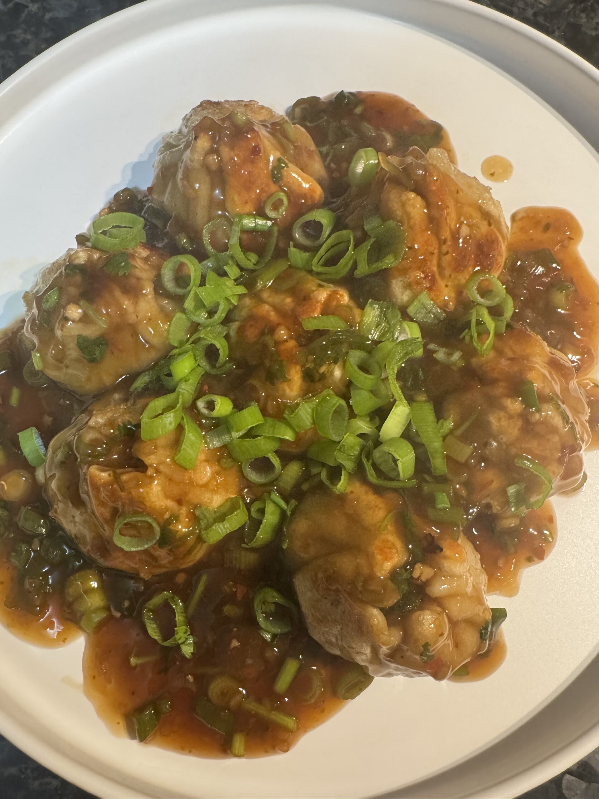 Image of pan-fried Manchurian momos